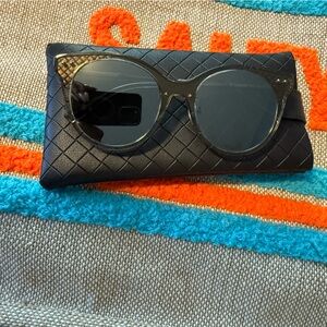 Bottega Veneta Black Sunglasses with Case